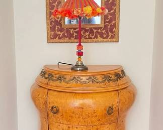 Chest Of Drawers Cabinet, Mirror Lamp