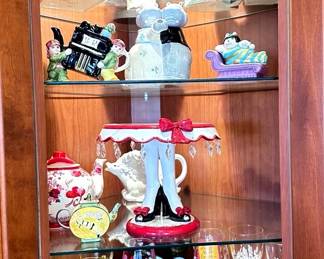 Colorful Whimsical Figurine Wine Glassware Bundle 