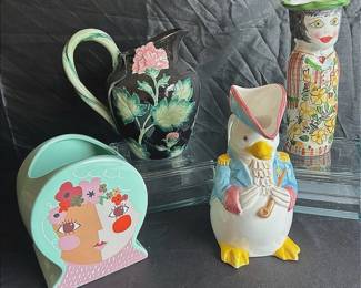 Bundle of Fitz Floyd, Bella Casa Vase Daisy Susan Paley by Ganz  More