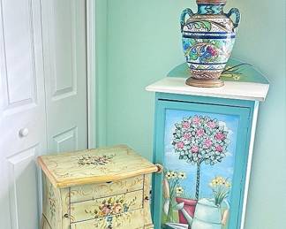 Decorative Cabinet, Lamp Jewlery Box Cabinet