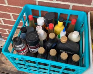 Oil, fluids for motorcycles/cars