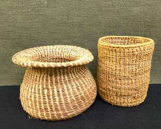 Pine Needle Hand Woven Baskets 