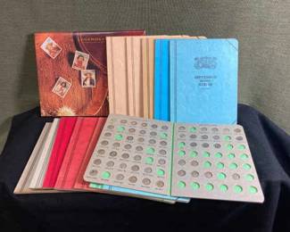 Partially Finished Coin Collector Albums