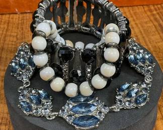 Three Costume Jewelry Bracelets