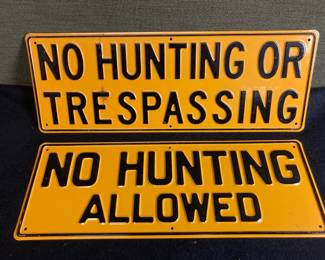 No Hunting Signs