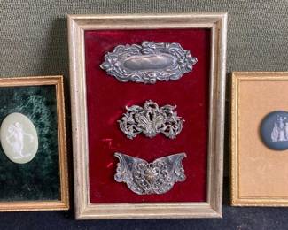 Jasperware Plaques Victorian Embellishments