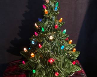 Retro ceramic pre lite Christmas tree