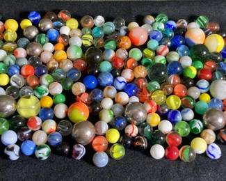 Glass And Metal Marbles