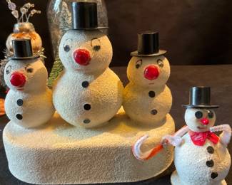 Vintage Holiday Snowmen  Decor