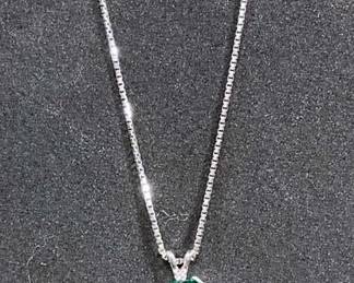 Gold Emerald Necklace