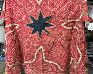 Antique Paisley Shawl Hand Embroidered