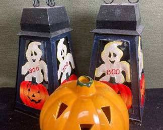 Halloween Lanterns Ceramic Pumpkin
