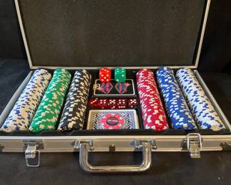Poker set in Aluminum Case