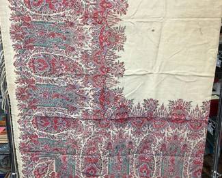 Antique Paisley Piano Shawl
