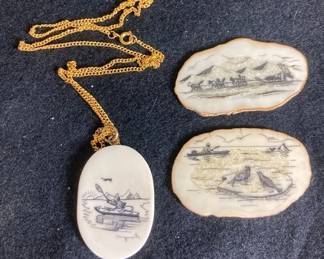 Inuit Antler Carvings