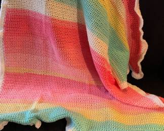 Hand made ( crochet/knitted )baby blanket