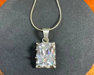 Taxco Mexico Sterling Quartz Pendant