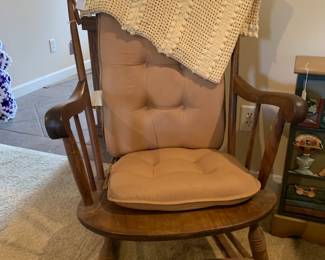 Wooden rocking chair 