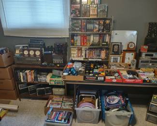 Binoculars, radios, clocks 