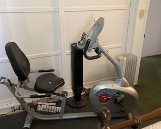 fan, heater, exercise bike