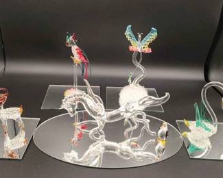Blown Glass Animals 