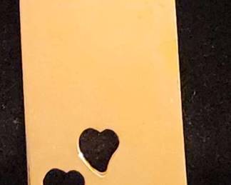 14k Gold Pendant With Heart Cutouts