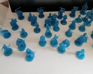 Star Wars Saga Collection Hologram Mini Figure Lot Blue 36 Pieces