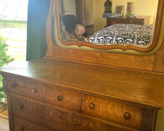 Antique oak dresser