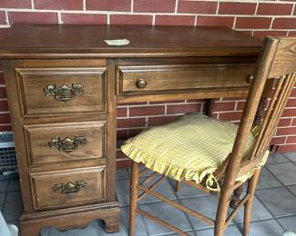 Solid wood desk