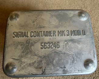VINTAGE WATER PROOF CASE SIGNAL CONTAINER