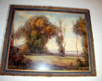 Very Large L. Stephano Oil on Canvas