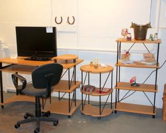 3 pc. Computer Desk Set, Office Chair