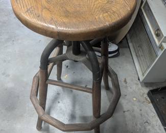 Oak barstool 
