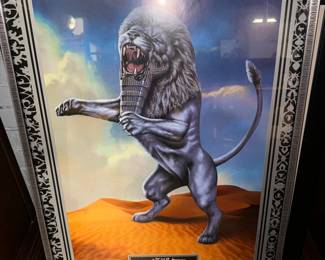 THE ROLLING STONES BRIDGES TO BABYLON POSTER LION