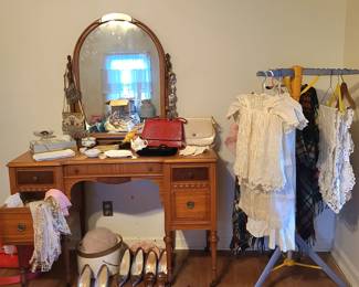Satinwood Dressing Table
Antique baby's Clothes 