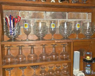 Bar Glasses - Wall Shelf