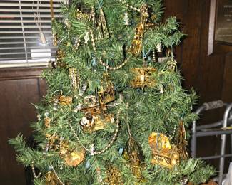 Tree with Gold Ornaments