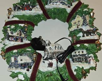 Thomas Kinkade Christmas Wreath