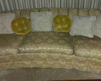 Midcentury Round Gold Couch - Very Clean