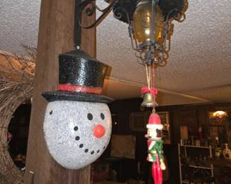Spanish Style Lamp - We have 2 - Wall Snowman