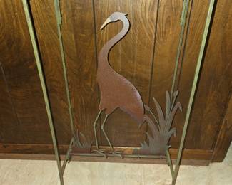 Entry Table with Crane Bird