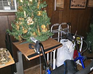 Medical Supplies - Christmas Tree with Gold Collectible Ornaments