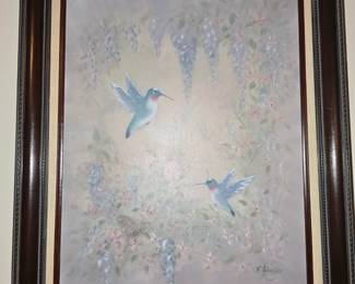 Hummingbird Painting by Johnson