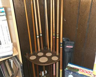 Pool Sticks - Pool Rack