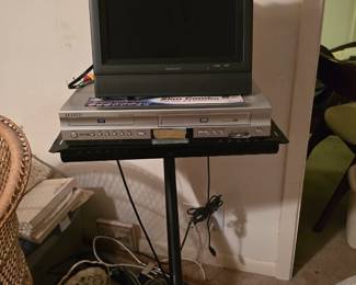 VHS and Video Player - TV -'Stand