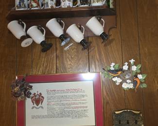 Coffee Mugs - Wall Shelf