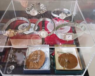 Wendell August Christmas Ornaments! Ladies Vintage Watches! We Also Have a Waterford Crystal Ornament Too!