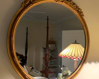 Vintage round mirror