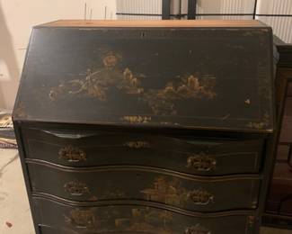 Vintage desk hutch…legs and top finial are in the drawer…ready to move to its new home