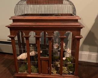 Large cage decor….statement piece.